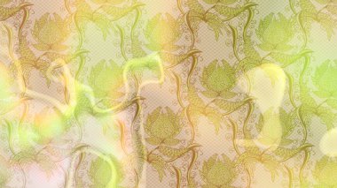 Raster illüstrasyonu. Küçük çiçekteki sevimli çiçek deseni. Çiçekler bej, nötr ve sarı renklerde.