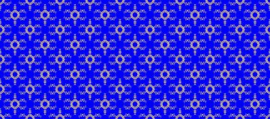 Tarafsız, mavi ve menekşe yerine altın rengi klasik barok çiçeksiz desenler. Tarafsız, mavi ve mor renklerde altın element. Lüks, kraliyet ve Viktorya dönemi konsepti. Süslü raster dekorasyonu.