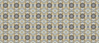 Süslü raster dekorasyonu. Bej, nötr ve gri renklerde altın element. Lüks, kraliyet ve Viktorya dönemi konsepti. Klasik barok çiçekleri bej, nötr ve gri üzerine altın desenli..