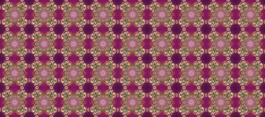 Kusursuz altın desenli bukleler. Mor, kahverengi ve bej renklerde pürüzsüz desen. Raster altın pürüzsüz desen. Doğu tarzında altın elementler arabesk.