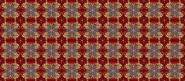 Kırmızı, kahverengi ve gri renkte altın kar taneleri. Noel altın kar tanesi kusursuz desen. Sembol bayramı, yeni yıl kutlamaları, altın desenler. Kış kar dokusu duvar kağıdı.