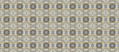 Süslü raster dekorasyonu. Bej, nötr ve gri renklerde altın element. Lüks, kraliyet ve Viktorya dönemi konsepti. Klasik barok çiçekleri bej, nötr ve gri üzerine altın desenli..