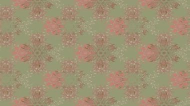 Renkli unsurlarla hareketli arka plan görüntüleri. Çiçekler. Eski model. Bayrak tarzı. Video kaydı. Şablon. Döngü. Kusursuz..