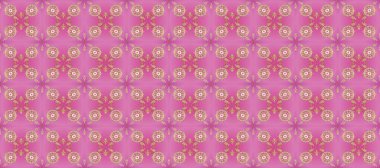 Pembe ve bej üzerine altın işlemeli klasik barok çiçekli desenler. Pembe ve bej renklerde altın element. Süslü raster dekorasyonu. Lüks, kraliyet ve Viktorya dönemi konsepti.