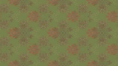 Renkli unsurlarla hareketli arka plan görüntüleri. Çiçekler. Eski model. Bayrak tarzı. Video kaydı. Şablon. Döngü. Kusursuz..