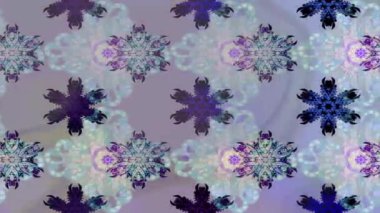 Renkli unsurlarla hareketli arka plan görüntüleri. Çiçekler. Eski model. Bayrak tarzı. Video kaydı. Şablon. Döngü. Kusursuz..