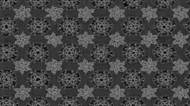 Renkli unsurlarla hareketli arka plan görüntüleri. Çiçekler. Eski model. Bayrak tarzı. Video kaydı. Şablon. Döngü. Kusursuz..