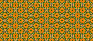 Raster. Colour Spring Theme seamless pattern Background. Flat Flower Elements Design.