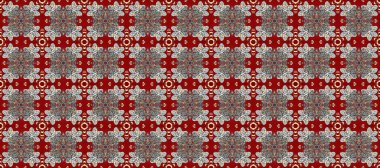 Altın elementlerle kırmızı, gri ve kahverengi renklerde kusursuz desen. Geleneksel oryantasyon süsü. Klasik klasik klasik arka plan. Klasik raster altın pürüzsüz desen.