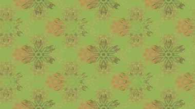 Renkli unsurlarla hareketli arka plan görüntüleri. Çiçekler. Eski model. Bayrak tarzı. Video kaydı. Şablon. Döngü. Kusursuz..