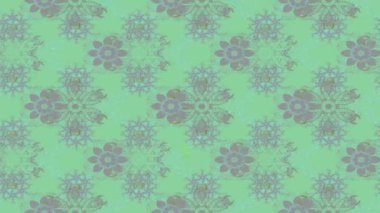 Renkli unsurlarla hareketli arka plan görüntüleri. Çiçekler. Eski model. Bayrak tarzı. Video kaydı. Şablon. Döngü. Kusursuz..