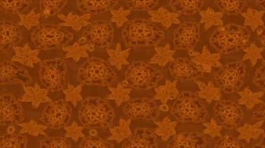 Renkli unsurlarla hareketli arka plan görüntüleri. Çiçekler. Eski model. Bayrak tarzı. Video kaydı. Şablon. Döngü. Kusursuz..