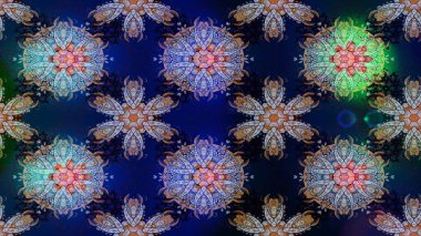 Çiçekli, suluboya desenli kusursuz çiçek deseni. Mavi, gri ve siyah renkte çiçekler. Renkli Bahar Temalı Kusursuz Arkaplan. Düz Çiçek Elementleri Tasarımı. Raster illüstrasyonu.