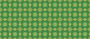 Şam, tasarım için kusursuz desen. Yeşil, nötr ve kahverengi renklerde altın elementli raster pürüzsüz desen.