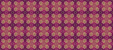 Mor, bej ve kahverengi renklerde altın elementler. Barok tarzında kusursuz bir doğulu süsü. Geleneksel klasik raster altın pürüzsüz desen.