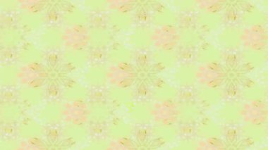 Renkli unsurlarla hareketli arka plan görüntüleri. Çiçekler. Eski model. Bayrak tarzı. Video kaydı. Şablon. Döngü. Kusursuz..