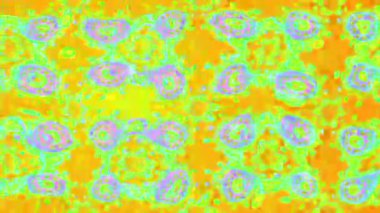 Renkli unsurlarla hareketli arka plan görüntüleri. Çiçekler. Eski model. Bayrak tarzı. Video kaydı. Şablon. Döngü. Kusursuz..