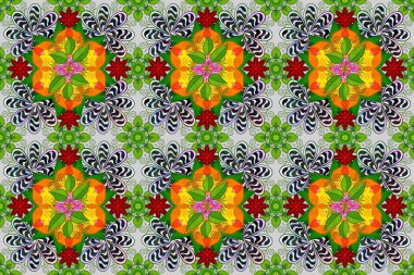 Çiçek deseni duvar kağıdı, desen dolguları ve web sayfası arka planı için kullanılabilir. Süslü, dikişsiz, soyut çiçeklerle süslenmiş. Şekillendirilmiş çiçeklerle kusursuz desen.