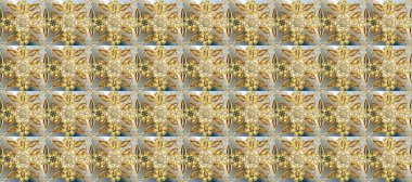 Bej, nötr ve kahverengi, altın elementlerle altın desenli. Düz elle çizilmiş klasik koleksiyon. Arkaplan, kumaş, altın duvar kağıdı. Raster altın pürüzsüz desen.