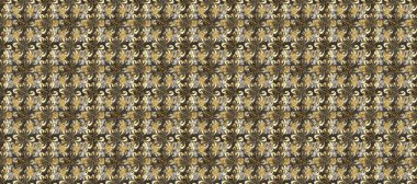 Geleneksel raster ve altın desen. Klasik oryantal desen gri, kahverengi ve bej renkler üzerinde. Damask pürüzsüz süsü.