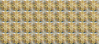 Bej, nötr ve kahverengi, altın elementlerle altın desenli. Düz elle çizilmiş klasik koleksiyon. Arkaplan, kumaş, altın duvar kağıdı. Raster altın pürüzsüz desen.