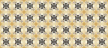 Doğulu stil, altın elementlerle bej, gri ve nötr renklerde altın desenli arabesk yapar. Raster altın desen. Kusursuz kıvırcık saçlar..