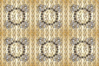 Duvar kâğıdı barok, İspanyol kumaşı. Bej, nötr ve kahverengi renklerde grafiksel, kusursuz desen. Kusursuz çiçek deseni. Kusursuz raster arkaplanı.