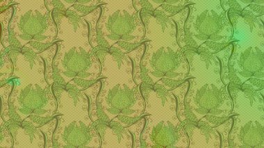 Güzel karalamalı çiçek desenli çizim. Güzel kumaş deseni. Küçük çiçekteki sevimli çiçek deseni. Raster illüstrasyonu.