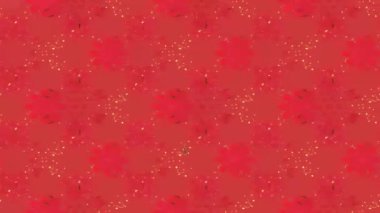 Renkli unsurlarla hareketli arka plan görüntüleri. Çiçekler. Eski model. Bayrak tarzı. Video kaydı. Şablon. Döngü. Kusursuz..