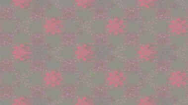 Renkli unsurlarla hareketli arka plan görüntüleri. Çiçekler. Eski model. Bayrak tarzı. Video kaydı. Şablon. Döngü. Kusursuz..