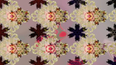 Yumuşak, bahar çiçekli arka plan. Çiçekler bej ve nötr renklerde. Raster çiçek desenli ve çiçekli..