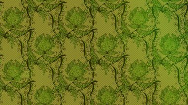 Parlak renkli çiçekleri ve yeşil ve kahverengi renkte yaprakları olan harika bir çiçek deseni. Halk tarzı. Modern çiçek arkaplanı. Moda baskıları için zarif bir şablon.