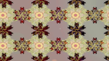 Çizim çiçek deseni duvar kâğıdı olarak kullanılabilir. Raster illüstrasyonu. Gri ve nötr renkte çiçekler.