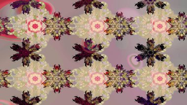 Tekrar eden çiçek arkaplanı, zarif bej ve gri çiçek duvar kağıdı. Çiçek desenli bej ve gri renkler, el yapımı papatyalar, papatyalar..