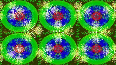 Moda baskıları için zarif bir şablon. Küçük çiçekte güzel bir desen. Motley illüstrasyonu. Yeşil ve mavi çiçekli bahar çiçekleri. Küçük renkli çiçekler..