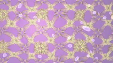 Renkli unsurlarla hareketli arka plan görüntüleri. Çiçekler. Eski model. Bayrak tarzı. Video kaydı. Şablon. Döngü. Kusursuz..