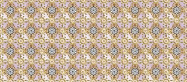 Tarafsız ve kahverengi renklerde altın desenli altın elementler. Düz elle çizilmiş klasik koleksiyon. Raster altın desen. Arkaplan, kumaş, altın duvar kağıdı.