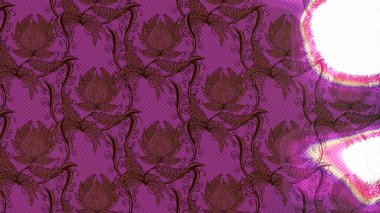 Renkli Yaz Temalı eskiz kalıbı. Raster Illustrasyon 'daki Çiçek Deseni' nin son moda çizimi. Düz Çiçek Elementleri Tasarımı. Güzel kumaş deseni.