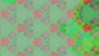 Güzel kumaş deseni. Bahar çiçekleriyle güzel bir çiçek deseni çizmişsin. Raster illüstrasyonu.