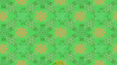 Raster illüstrasyonu. Küçük bir çiçekte eskiz deseni. Güzel kumaş deseni. Güzel çiçek arkaplanı..