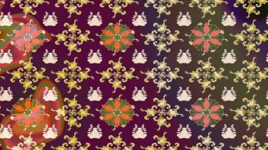 Güzel kumaş deseni. Çiçek arkaplan. Çizim raster deseni.