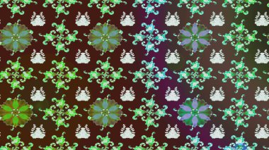 Parlak çiçekli halı renginde çizim deseni.