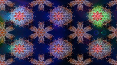 Hint çiçek Paisley patten kenarlık. Sorunsuz süsleme yazdırma. Etnik Mandala havlu. Raster kına tarzı. Kartvizit arka plan boyama kitabı, zemin, tekstil, tebrik için kullanılabilir.