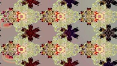 Renkli çiçekler. Çizim çiçek deseni duvar kâğıdı olarak kullanılabilir. Raster illüstrasyonu.