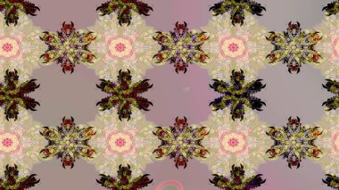 Güzel, parlak, pürüzsüz kumaş, tuval. Desen, çizim, çiçek sınırı. Çiçek çelengi. Eski moda arka plan. Raster illüstrasyonu. Kıvırcık, parlak örgü.