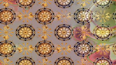 Gri ve bej renklerde. Raster illüstrasyonu. Çiçekli güzel suluboya desen.