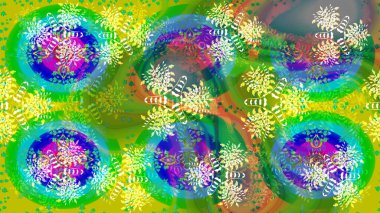 Çiçekler suluboya eskiz deseni. Raster Stili kumaş deseni.