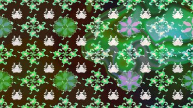 Modern çiçek arkaplanı. Halk tarzı. Renkli çiçekli ve yapraklı harika bir çiçek deseni çizmişsin. Moda baskıları için zarif bir şablon.