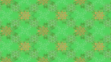 Düz Çiçek Elementleri Tasarımı. Raster illüstrasyonu. Renkli Bahar Teması eskiz kalıbı. Çiçek deseni. Chichi kumaş deseni çiz.