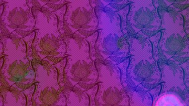 Eski model. Raster illüstrasyonu. Moda baskısı. Çiçeğin suluboya çizimlerinin mükemmel deseni. Dekorasyon ve tasarım için güzel bir desen. Suluboya çizim deseni.